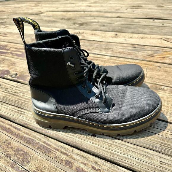 Dr. Martens Combs Mens Size 10 Black Classic Outdoor Lace Up Ankle Combat Boots main image 8